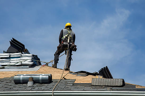 Professional Gutter Installation technician working in Emmett, ID